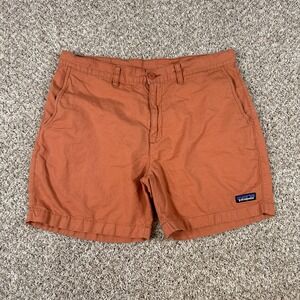Patagonia Shorts Mens 34 Brown Rust Organic Cotton Hemp Chino Casual STY57755